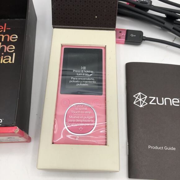 Vintage 2007 Microsoft Zune Media Player - 4GB - Pink English HDWR US Only READ - Picture 2 of 6